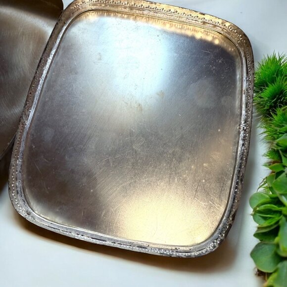 Vintage Chinese Blue & White Porcelain Metal DOUBLE HAPPINESS 6"x5"x2.5" Box - Picture 11 of 12